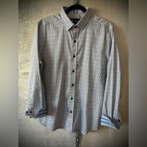 Robert Graham Jacquard Button Shirt, M